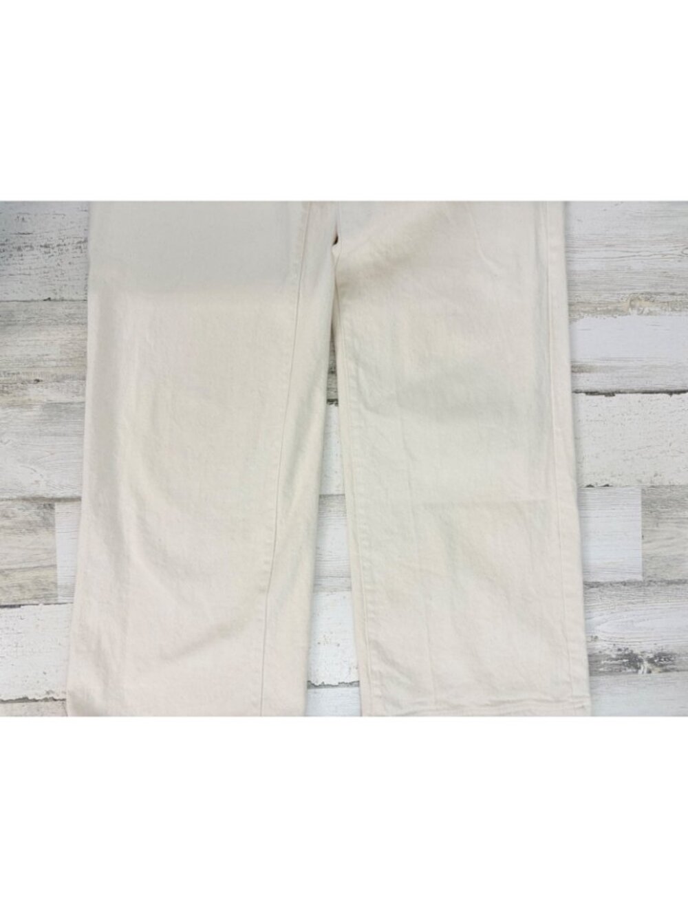 Ann Mashburn Coco 5 Pocket Jean Sz 29 Natural Denim Ivory - Picture 6 of 16